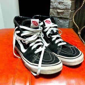 Vans black high top 8.5 women’s